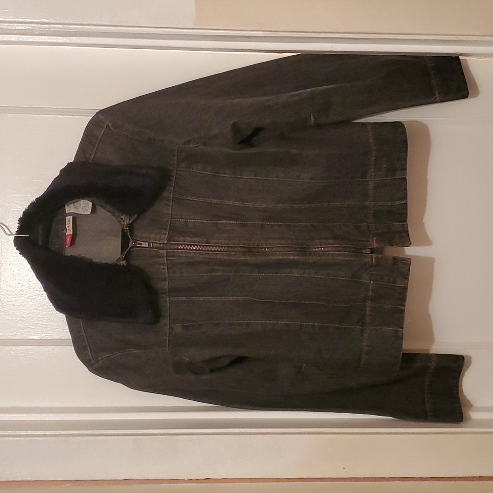 Faded Glory 1972 Soecial Edition Black Denim Jacket